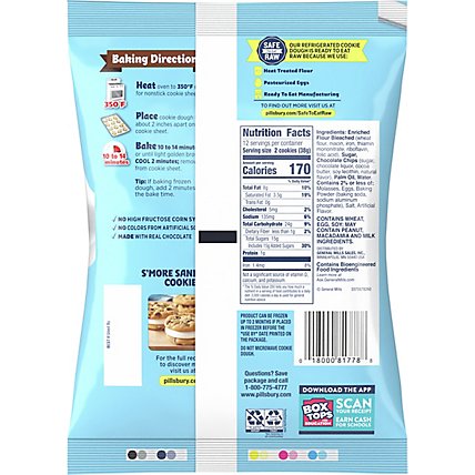 Pillsbury Ready To Bake! Cookies Chocolate Chip With Hersheys Chocolate Chips 24 Count - 16 Oz - Image 6