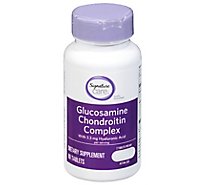 Signature Care Glucosamine Chondroitin Complex With Hyaluronic Acid Coated Tablets - 80 Count