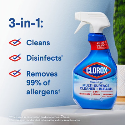 Clorox Rain Clean Cleanup All Purpose Cleaner With Bleach Spray Bottle - 32 Fl. Oz. - Image 3