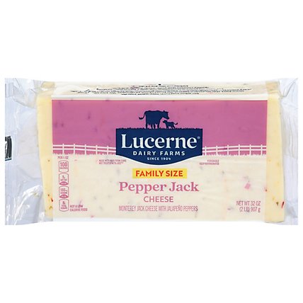 Lucerne Cheese Natural Pepper Jack - 32 Oz - Image 1