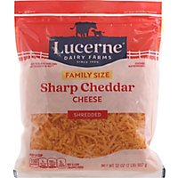 Lucerne Cheese Shredded Sharp Cheddar - 32 Oz - Image 2