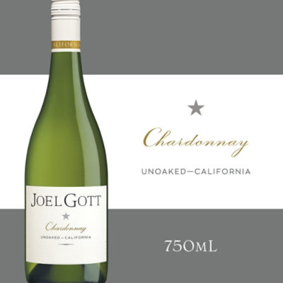 Joel Gott California Unoaked Chardonnay White Wine 13.9% ABV Bottle - 750 Ml - Image 1