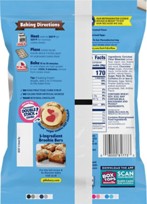 Pillsbury Ready To Bake! Cookies Big Deluxe Chocolate Chip With Hersheys Kisses 12 Count - 16 Oz - Image 5
