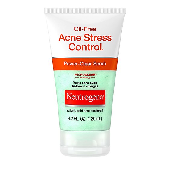 Neutrogena Acne Stress Control Power-Clear Scrub Oil-Free - 4.2 Fl. Oz.