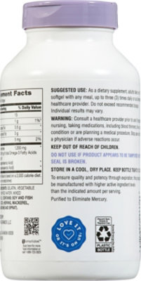 Signature Select/Care Fish Oil 1200mg Omega 3 720mg Dietary Supplement Softgel - 180 Count - Image 4