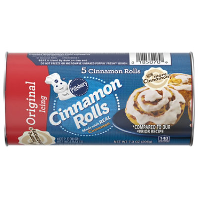 Pillsbury Cinnamon Rolls With Icing 5 Count - 7.3 Oz - vons