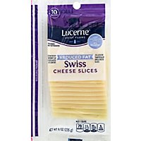 Lucerne Cheese Natural Sliced Swiss Reduced Fat 2% - 8 Oz - Image 2