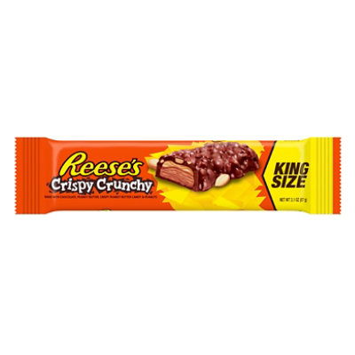 Reeses Peanut Butter Chocolate Crispy Crunchy Candy Bar King Size - 3.1 Oz