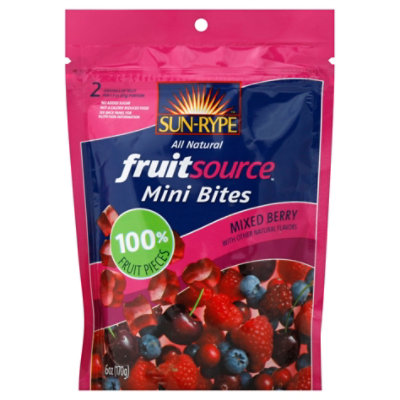 Sun-Rype 100% Fruitsource Mini Bites Mixed Berry - 6 Oz - Image 1