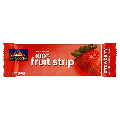 Sun-Rype 100% Fruit Strips Strawberry - .5 Oz
