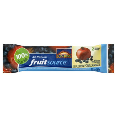 Sun-Rype Fruitsource Blueberry Pomegranate Bar - 1.3 Oz
