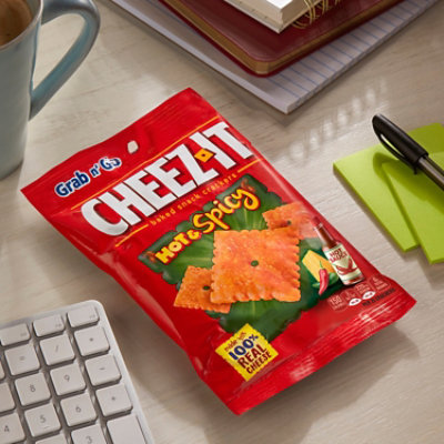 Cheez-It Cheese Crackers Hot and Spicy Baked Snack Crackers - 3 Oz - Image 4
