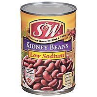 S&W Beans Kidney Low Sodium - 15.5 Oz - Image 1