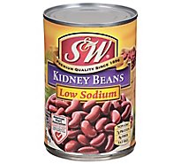 S&W Beans Kidney Low Sodium - 15.5 Oz