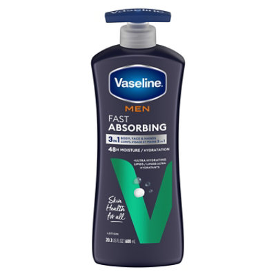 Vaseline Men Body & Face Lotion Fast Absorbing - 24.5 Fl. Oz. - Image 3