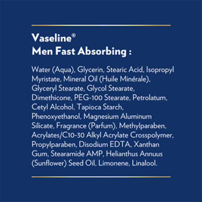 Vaseline Men Body & Face Lotion Fast Absorbing - 24.5 Fl. Oz. - Image 3