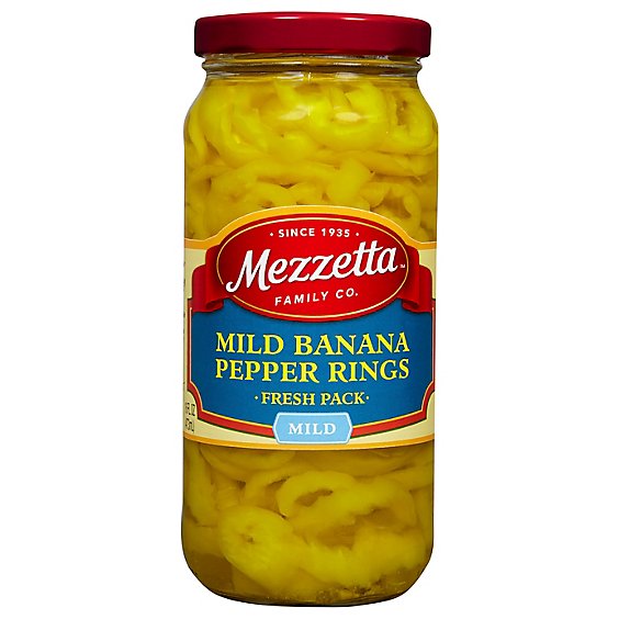Mezzetta Pepper Rings Deli-Sliced Mild - 16 Oz