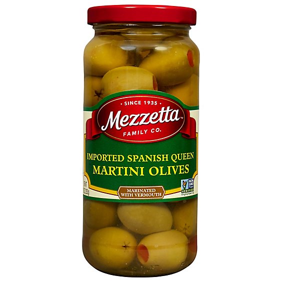 Mezzetta Olives Martini Imported Spanish Queen - 10 Oz