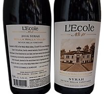 Lecole Estate Syrah Wine Walla Walla Valley - 750 Ml