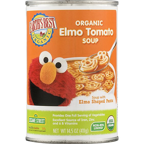 Earths Best Organic Soup Elmo Tomato - 14.5 Oz