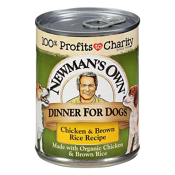 Newmans Own Dog Food Dinner Chicken & Brown Rice Recipe Can - 12.7 Oz