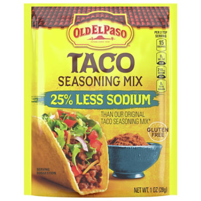 OLD EL PASO Seasoning Mix Taco Low Salt - 1 Oz - Image 1