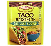 OLD EL PASO Seasoning Mix Taco Low Salt - 1 Oz
