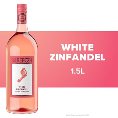 Barefoot Cellars White Zinfandel Blush Wine - 1.5 Liter - Image 1