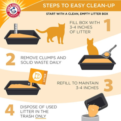 ARM & HAMMER Fragrance Free Super Scoop Clumping Cat Litter - 20 Lb - Image 2