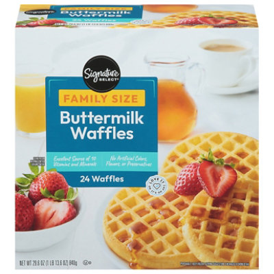 Signature SELECT Waffles Buttermilk - 29.6 Oz