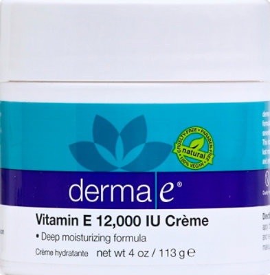 Derma E Vitamin E Creme 12 000 IU - 4 Oz - Image 2