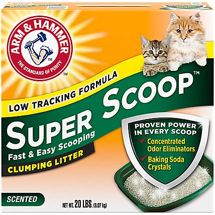 ARM & HAMMER Fresh Scent Super Scoop Clumping Litter - 20 Lb - Image 1