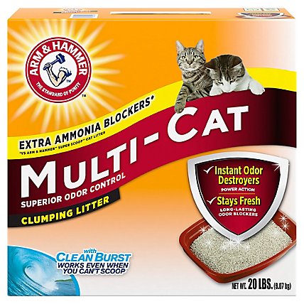ARM & HAMMER Scented Multicat Clumping Litter Box - 20 Lb - Image 1
