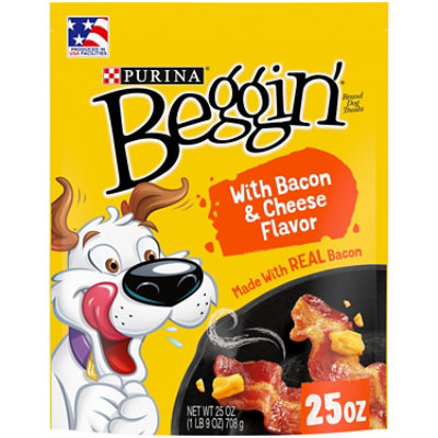 Beggin Dog Treats With Bacon & Cheese - 25 Oz