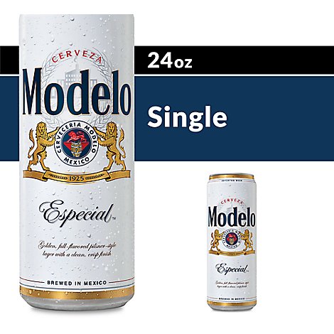 Modelo Especial Mexican Lager Beer 4.4% ABV Can - 24 Fl. Oz.