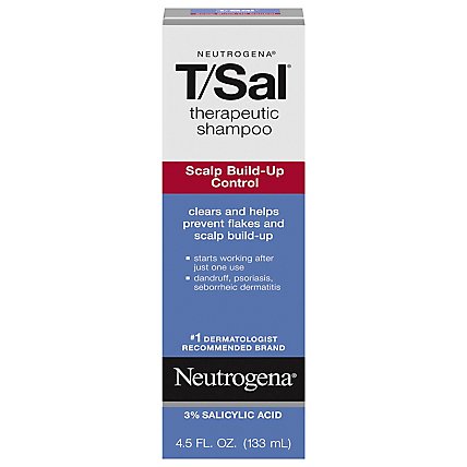 Neutrogena TSal Shampoo Therapeutic Scalp Build-Up Control - 4.5 Fl. Oz. - Image 1