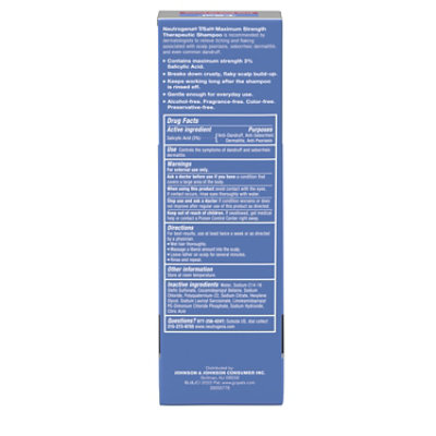 Neutrogena TSal Shampoo Therapeutic Scalp Build-Up Control - 4.5 Fl. Oz. - Image 5