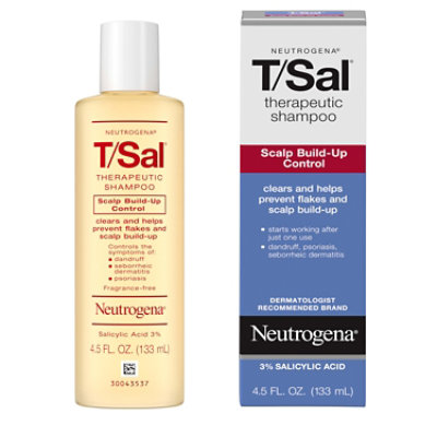 Neutrogena TSal Shampoo Therapeutic Scalp Build-Up Control - 4.5 Fl. Oz. - Image 3