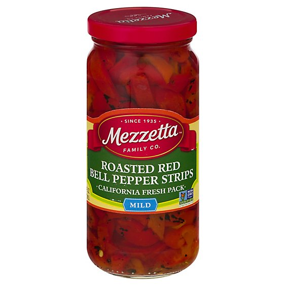 Mezzetta Peppers Bell Roasted Strips Deli-Sliced - 16 Oz