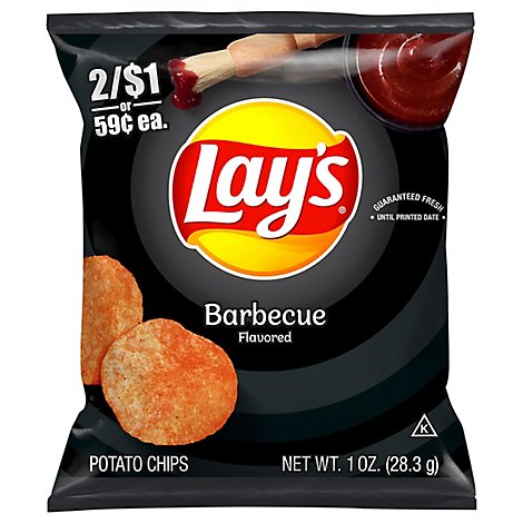 Lays Potato Chips Barbecue - 1 Oz
