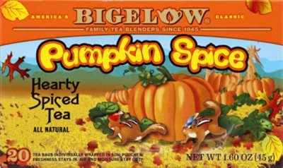 Bigelow Autumn Tea Spiced Pumpkin Spice - 20 Count