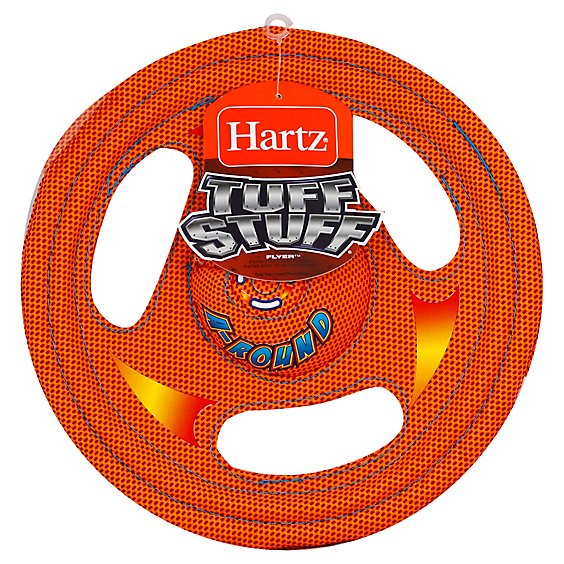 Hartz Tuff Stuff Dog Toy Flyer A-Round - Each