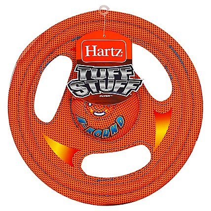 Hartz Tuff Stuff Dog Toy Flyer A-Round - Each - Image 1