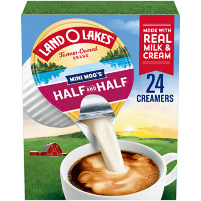 Land O Lakes Mini Moos Creamers Half Half Singles 24 Count Safeway