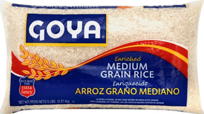 Goya Rice Grain Medium Enriched - 5 Lb - Image 2