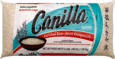 Goya Canilla Rice Enriched Extra Long Grain Enriched - 3 Lb - Image 2