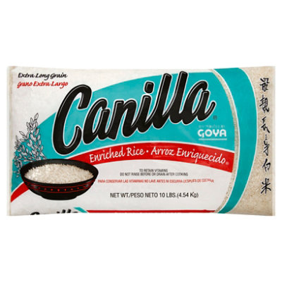 Goya Canilla Rice Enriched Extra Long Grain Enriched - 10 Lb - Image 1