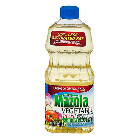 Mazola Vegetable Plus Canola Oil Cholesterol Free - 40 Fl. Oz.