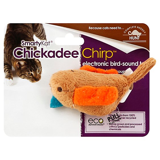SmartyKat Electronic Bird Sound Toy Chickadee Chirp - Each - Randalls