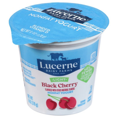 Lucerne Yogurt Nonfat Light Black Cherry Flavored - 6 Oz - Image 3